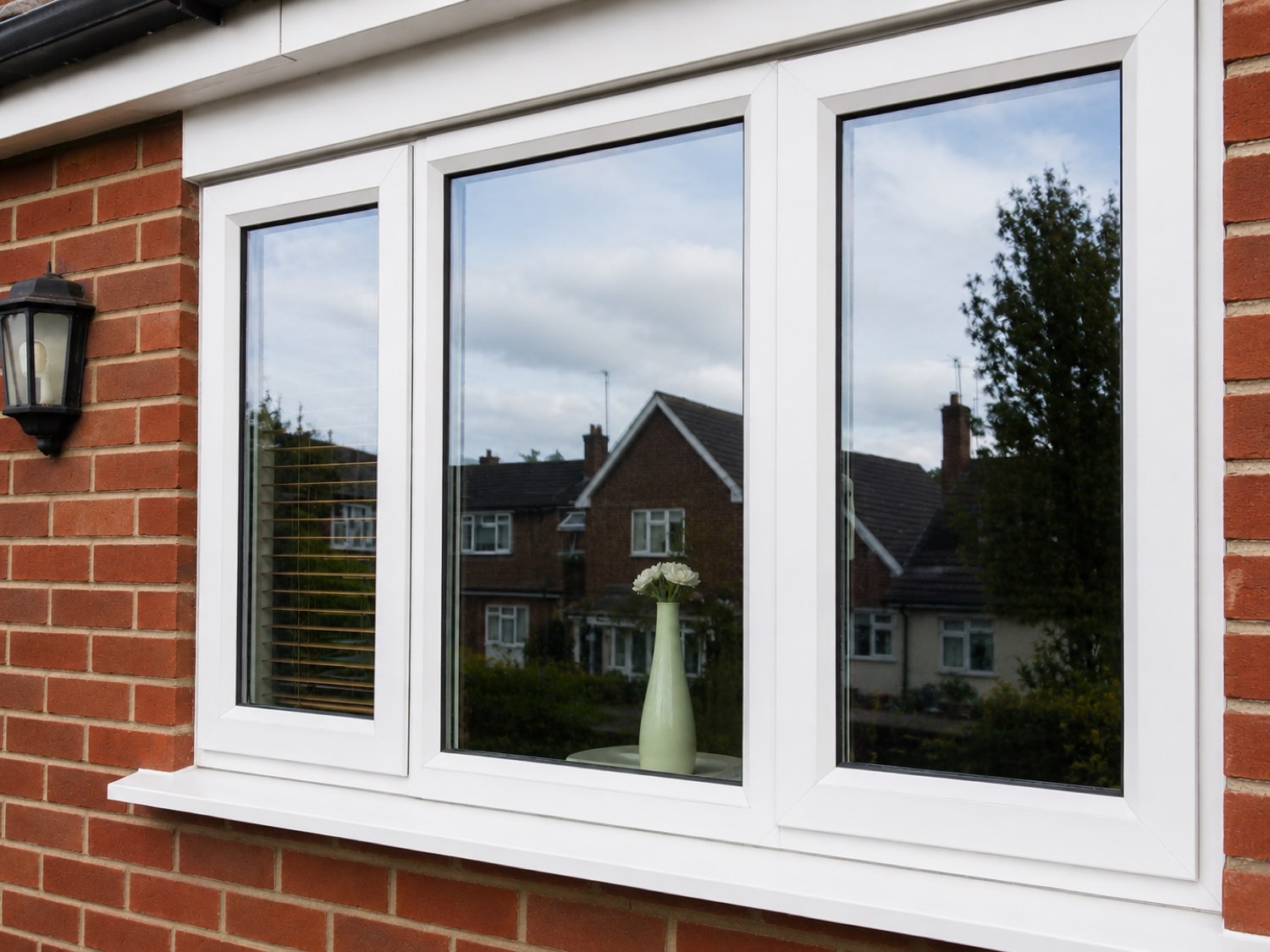 The same windows after cleaning — streak-free glass